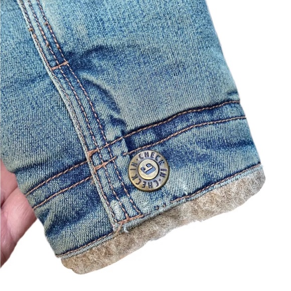 Vintage Italian Designer Girls Sz 128 / US size 7-8 Denim Jean Jacket - Picture 9 of 11